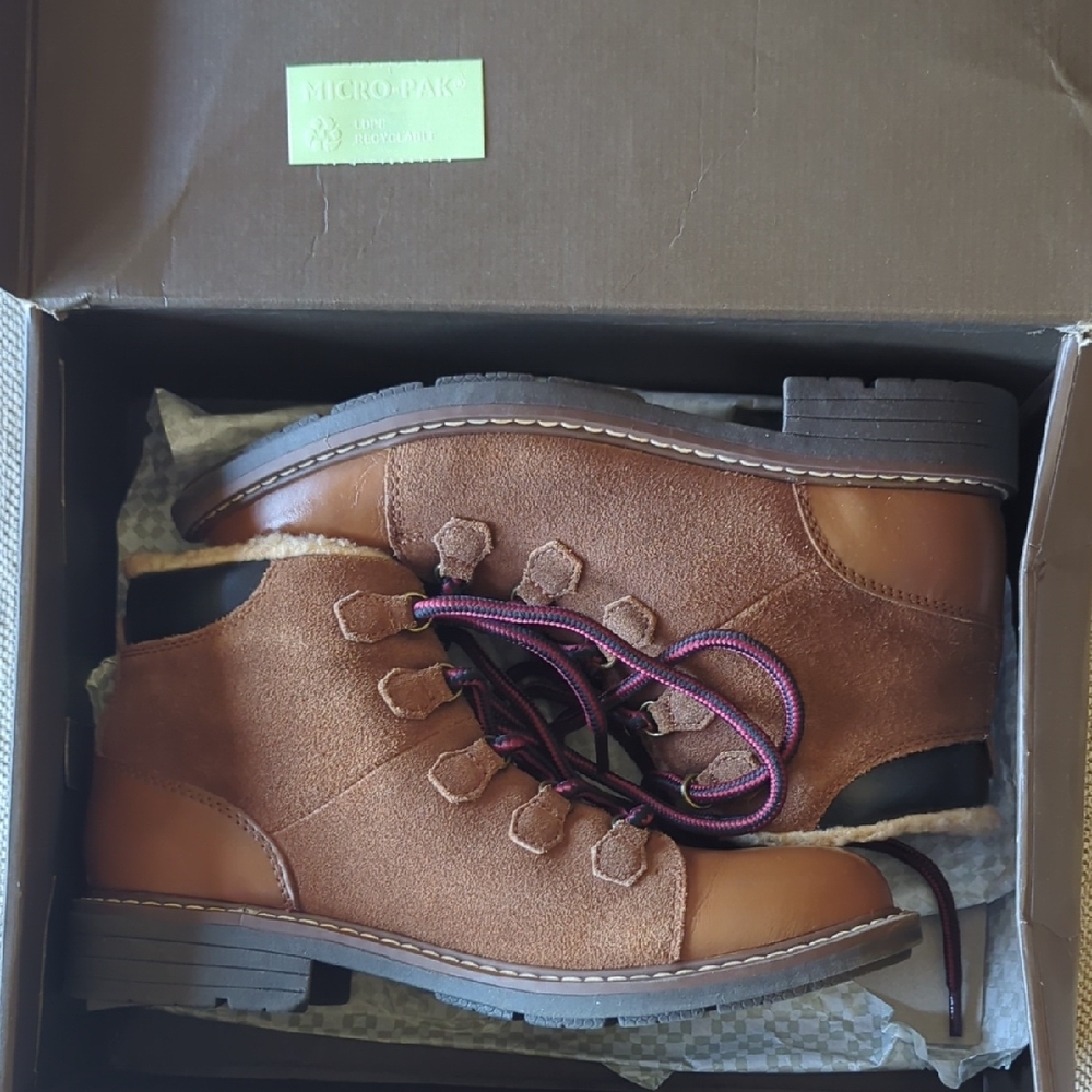 Brown Suede Kids Boots
